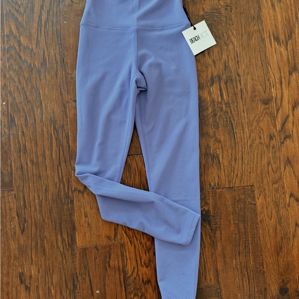 Piper Legging Periwinkle Waffle ×